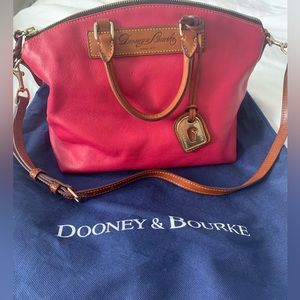 Dooney and Bourke pebble grain leather zip satchel